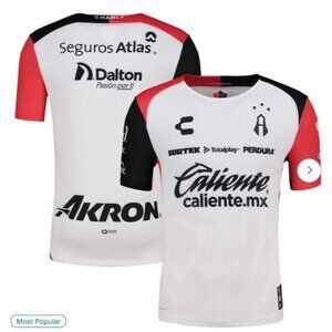 Size Medium - $90 Club Atlas Liga MX Charly 2024/25 Away Authentic Jersey - Whit